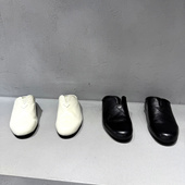 一脚蹬外穿百搭凉拖 真皮简约包头拖鞋 欧洲站欧货女鞋 2026春夏新款