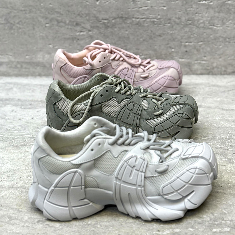 欧洲站欧货女鞋2026春季新款真皮拼网面八爪鱼系带厚底休闲运动鞋,女鞋,时尚休闲鞋,淘宝优惠券,粉丝福利购,淘宝优惠卷