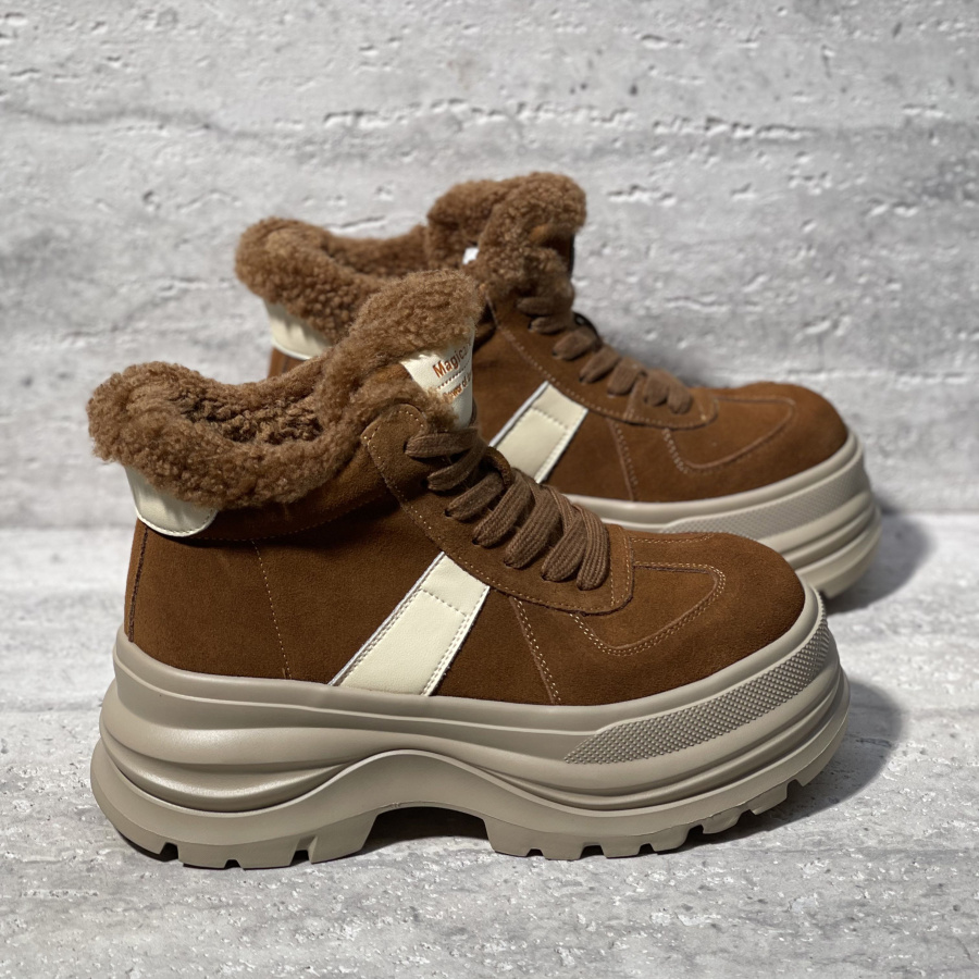 加绒保暖运动休闲鞋棉鞋女高帮鞋