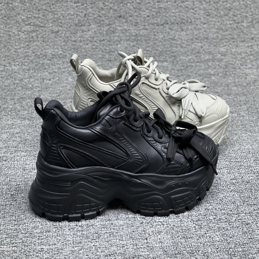 系带厚底增高休闲运动鞋老爹鞋女