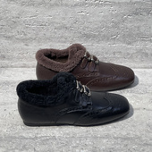 2025冬季 新款 欧货真皮皮带扣加绒保暖布洛克鞋 欧洲站女鞋 乐福鞋 女