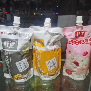 鲜沫豆浆豆浆香浓源于真心豆浆红枣枸杞豆浆原味豆浆