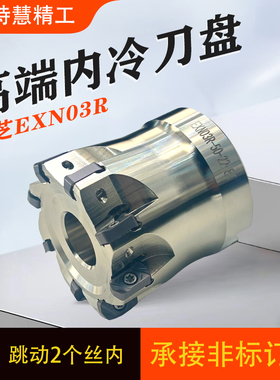 东芝EXN03R高端内冷铣刀盘LNMU0303ZER刀片快进给铣刀盘  50 63mm