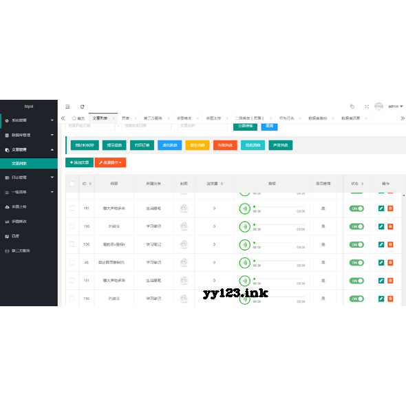 ThinkPHP框架后台管理系统源码 源代码