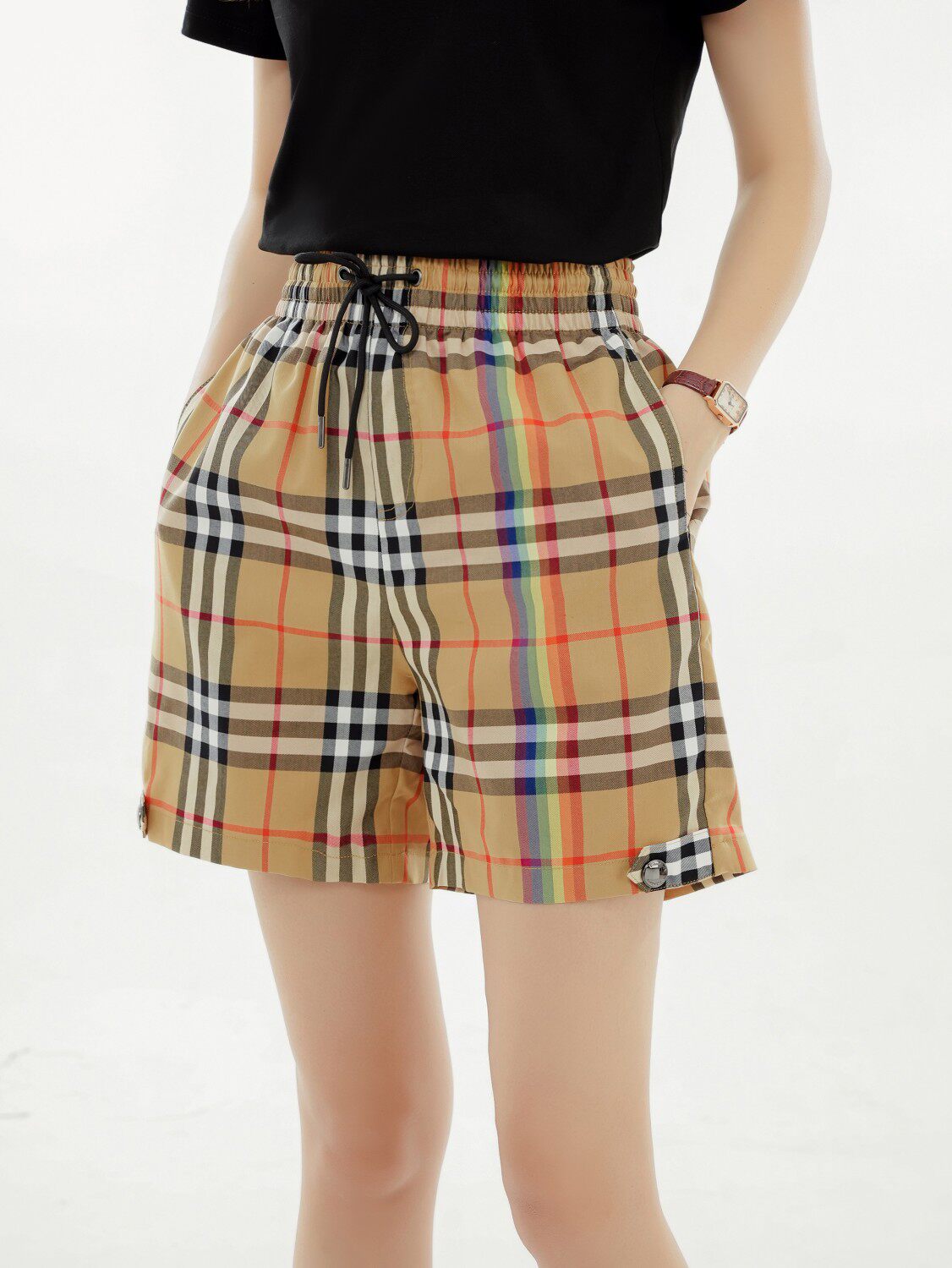 【短裤】博瑞思家新款休闲时尚短裤宽松薄款显瘦休闲174351