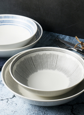 欧式餐具 皇家道尔顿ED系列 陶瓷碗家用创意面碗汤碗ins碗盘组合