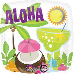 热销高档进口气球  飘空铝箔气球 生日庆典汽球 夏日乐园夏威夷