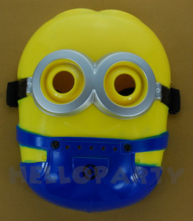 角色面具 我 万圣节派对装 扮可爱香蕉黄人超级奶爸卑鄙