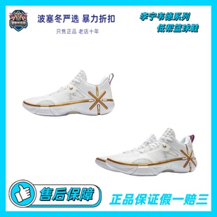 李宁韦德系列男子轻量高回弹篮球场地鞋ABPV021-1