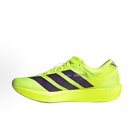 adidas Adizero Adios 9 经典舒适 低帮跑步鞋 男款 黄紫JQ0776