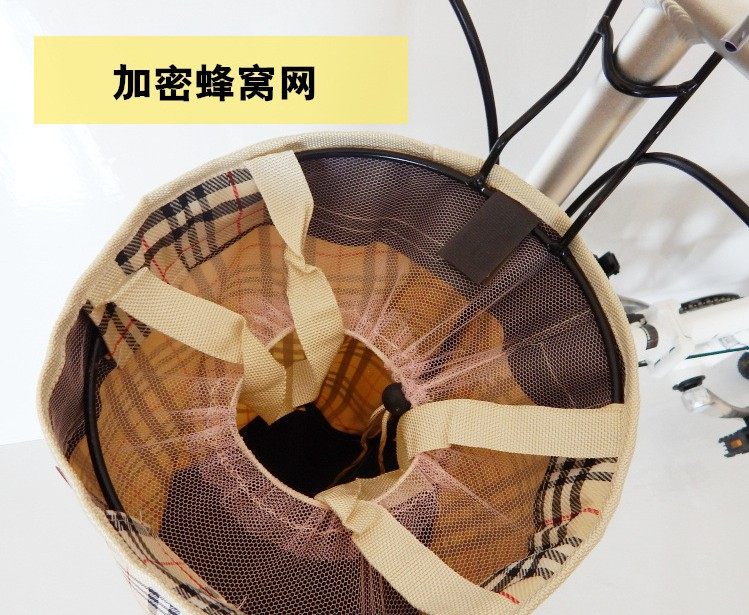 Panier pour vélo ME TOO en toile - Ref 2257685 Image 3