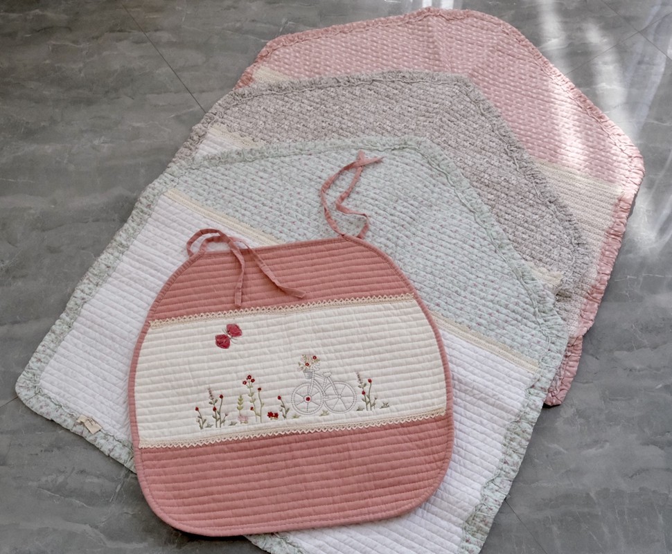 全棉绗缝沙发垫防滑田园四季用椅垫纯棉沙发靠背巾罩套绣花餐椅垫,居家布艺,椅垫,淘宝优惠券,粉丝福利购,淘宝优惠卷