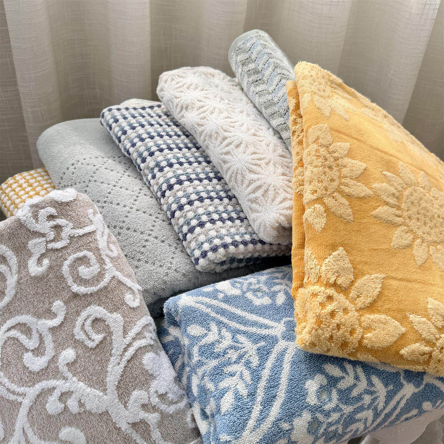 库存处理加厚提花色织全棉浴巾成人沙滩巾沙发巾纯棉大毛巾棉浴巾