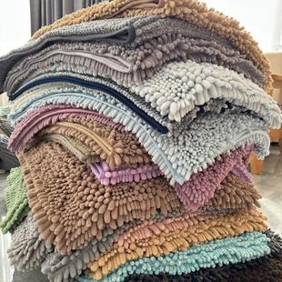 纯色特厚窗前垫床尾垫雪尼尔地垫飘窗垫沙发垫吸水防滑可机洗地垫