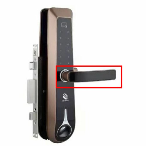 必达智能锁配件原厂原装前后把手i8 i3 v3咖啡金