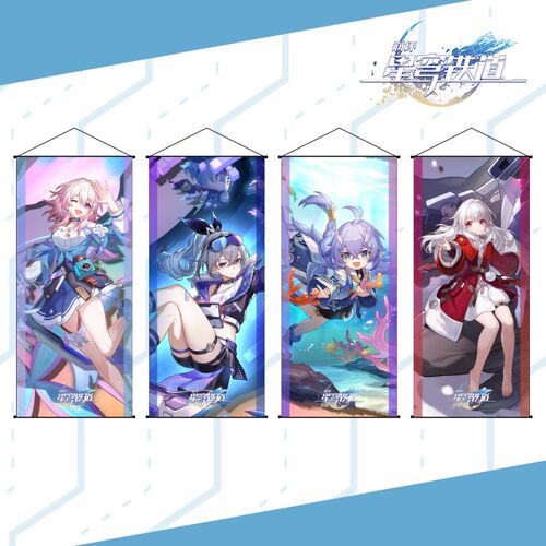 【绯色庭园】崩坏：星穹铁道周边克拉拉白露银狼三月七挂画海报
