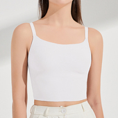 聚拢收副乳大胸显小文胸西装 宝意琳吊带背心一体式 内衣薄款 内搭女