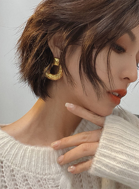 yuwelry欧美中古vintage气质个性耳环复古宫廷耳饰名媛高级耳坠女