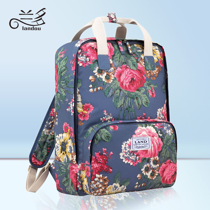 兰多时尚母婴包妈妈包大容量外出双肩包孕妇婴儿奶粉孕妈包妈咪包