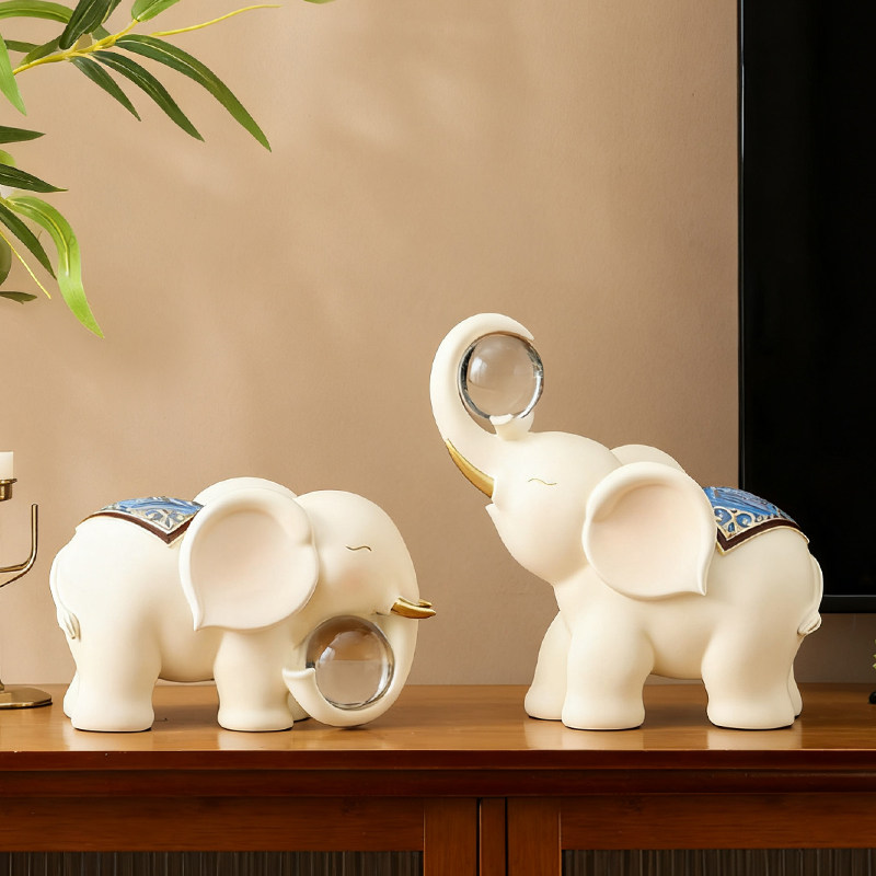 吉象如意大象装饰摆件客厅电视柜酒柜家居平安摆设工艺品乔迁送礼,家居饰品,装饰摆件,淘宝优惠券,粉丝福利购,淘宝优惠卷