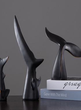 美式客厅室内创意动物摆件家居玄关酒柜装饰品办公室桌面艺术摆设