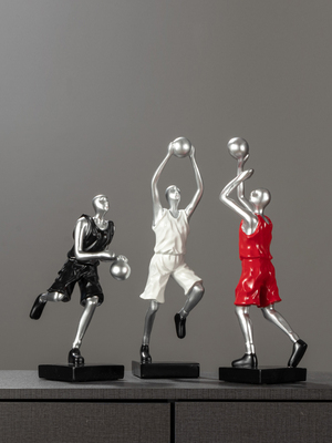 创意篮球运动员人物雕塑摆件男生卧室装饰品家居客厅电视酒柜摆设
