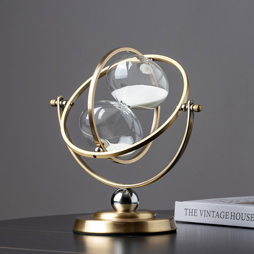 轻奢个性地球仪沙漏计时器