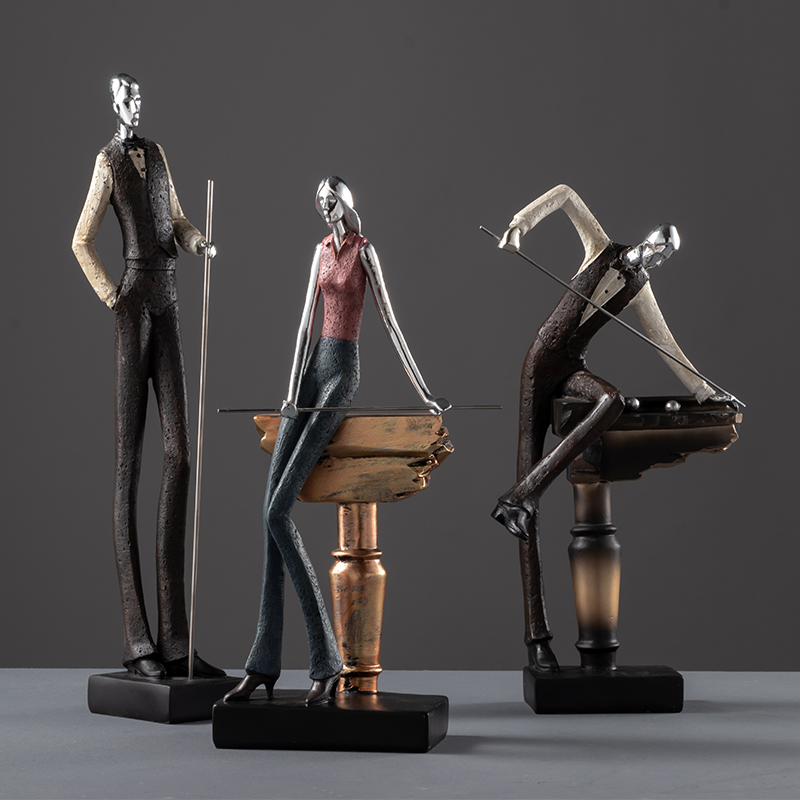 现代斯诺克台球桌球礼品奖品摆件