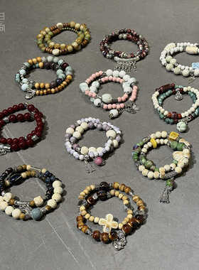 新中式双层陶瓷手串女