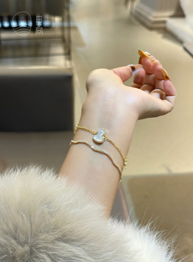 超贵气～轻奢贝母葫芦手链女小众设计网红爆款新玫瑰金高级感手饰