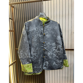 国风提花刺绣立领织锦缎薄款 唐装 外套秋季 女装 新款 双面穿新中式