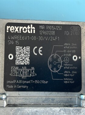 R901541252 4WREE6V1-08-3X/V/24F1力士乐比例方向阀全新原装正品