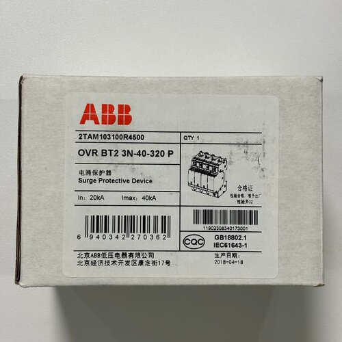ABB OVR BT2 3N-40-320 P电涌保护器全新二手都有现货