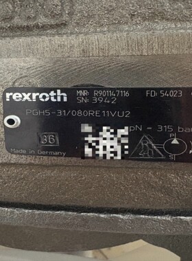 力士乐齿轮泵R901147116 PGH5-3X/080RE11VU2全新原装现货