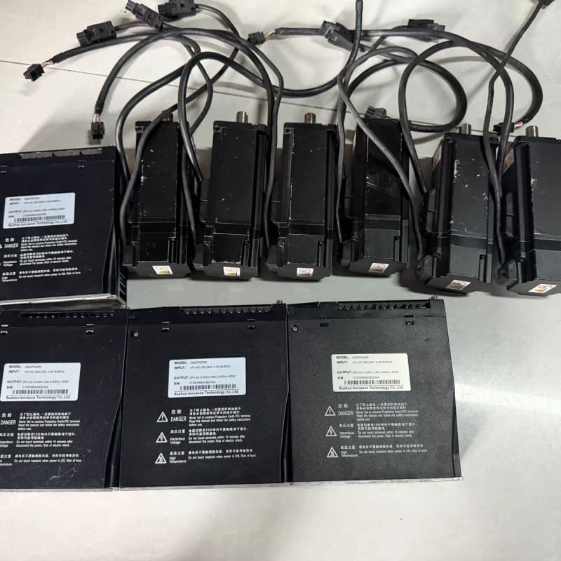 汇川INOVANCE伺服驱动器IS620PS2R8l+电机I全新二手都有现货