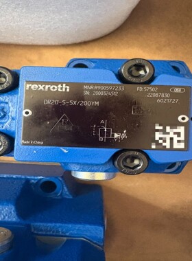 力士乐减压阀DR20-5-5X/200YM R900597233原装现货