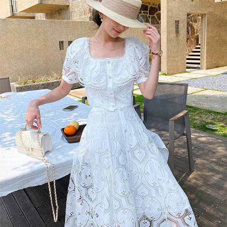 2025夏季新款法式名媛小香风上衣+半身裙镂空纽扣时尚套装女刺绣,女装/女士精品,时尚套装,淘宝优惠券,粉丝福利购,淘宝优惠卷