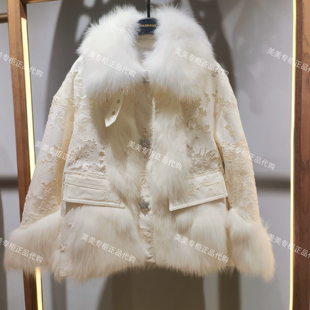 MAXRIENY2025年冬款皮草羽绒服外套MC86DC752-9989