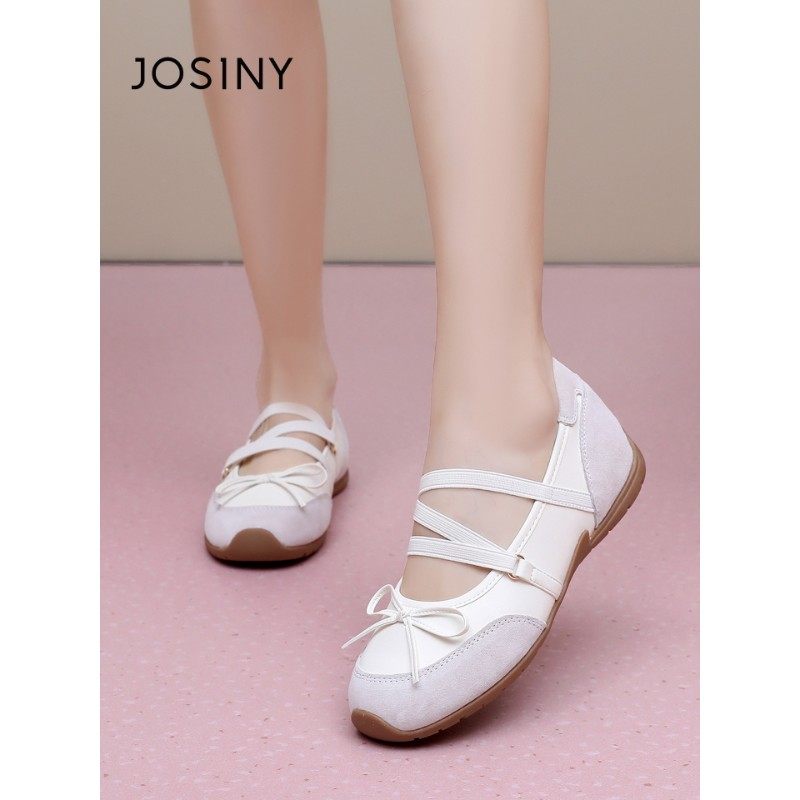 卓诗尼2026春季新款平底玛丽珍鞋时尚舒适芭蕾舞鞋潮流百搭阿甘鞋,女鞋,时尚芭蕾鞋,淘宝优惠券,粉丝福利购,淘宝优惠卷