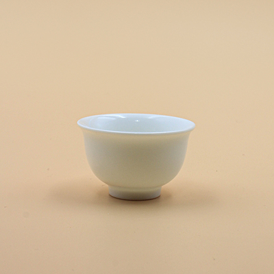 聚尚茗阁 白瓷茶杯 雪映玲珑杯 轻薄防烫 功夫茶茶具
