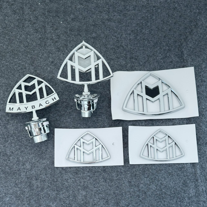 适用奔驰迈巴赫600车标贴S480立标S560引擎盖GLS480尾标志S级S450