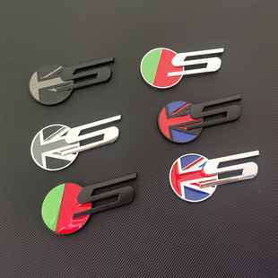 适用捷豹FPACE XFL XJ XEL车标装饰贴中网S尾标叶子板S标后备箱贴