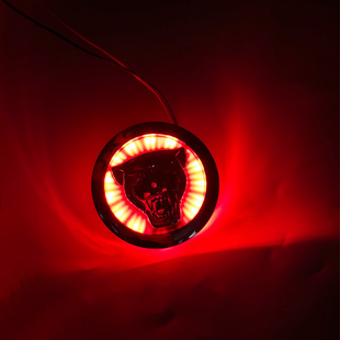 适用捷豹中网标XFL XEL XE XF F-PACE XJL前标志改装发光豹头车标