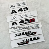 A35L A35S A45 适用AMG车标新A级改装 A45S尾标侧标A35黑色改装 标