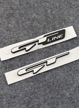 适用起亚GT LINE车标朗动GTline领动智跑KX5K3K4K5斯汀格尾标车贴
