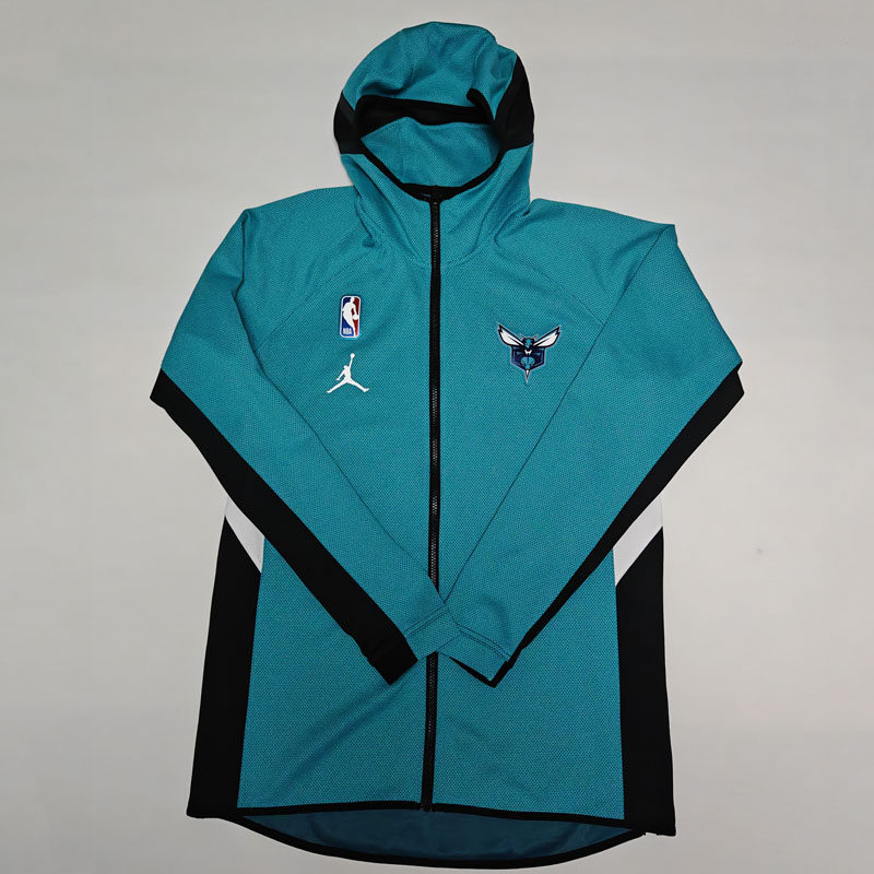 美版现货JORDAN夏洛特黄蜂速干球员版出场服三球拉梅洛鲍尔训练服