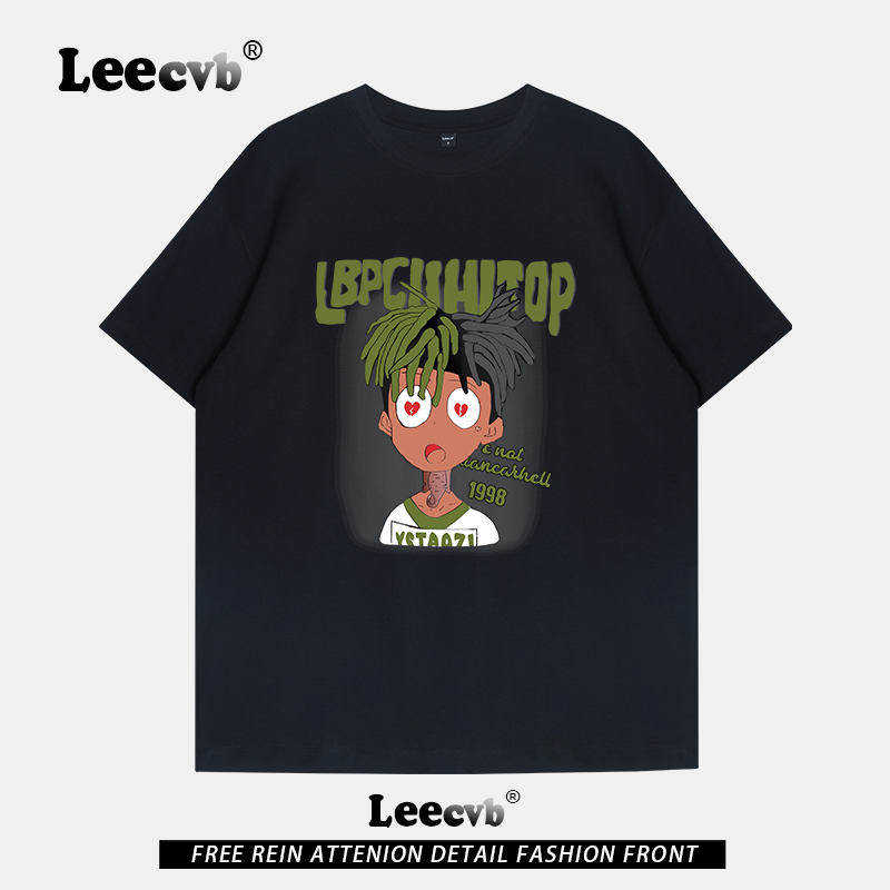 【品牌折扣】LEEcvb官方潮牌图案纯棉短袖t恤男女同款联名上衣夏