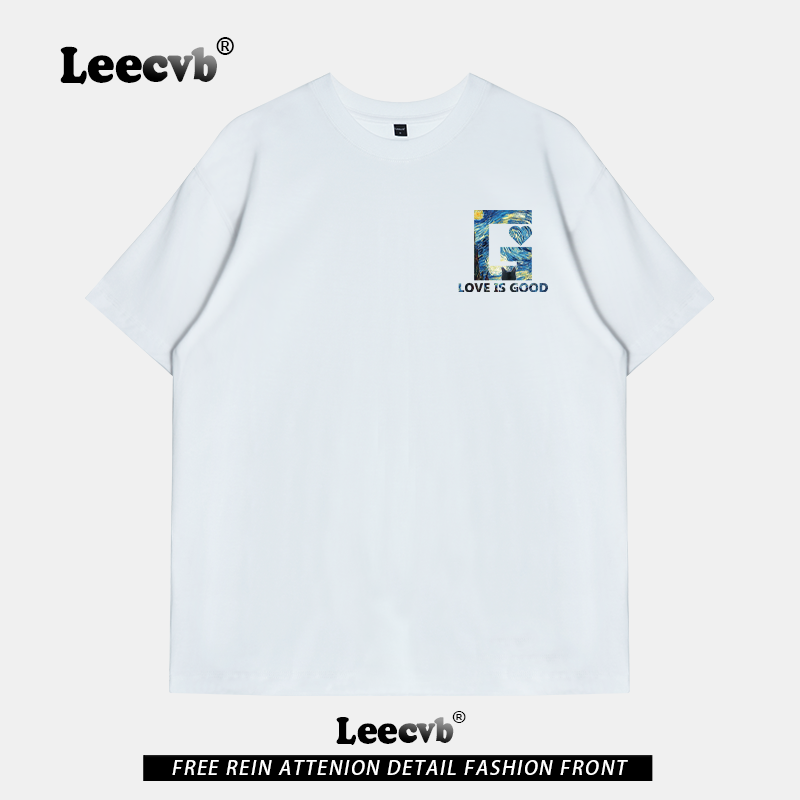 【品牌特惠】LEEcvb官方潮牌图案纯棉短袖t恤男女同款联名上衣夏