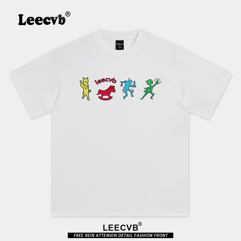 【大牌捡漏】LEEcvb官方潮牌图案纯棉短袖t恤男女同款联名上衣夏