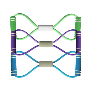 H8字拉力器女家用健身弹带瑜伽材练肩腹肌绳八开美体伸运动脂kk